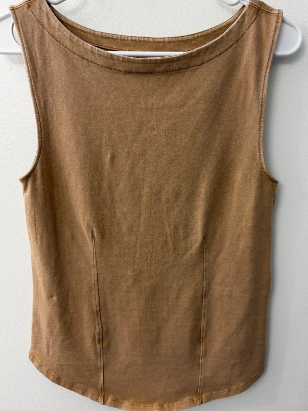 We The Free Sleeveless Tank Top in Camel Brown